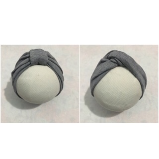 Mũ turban cho bé trai màu xám đậm