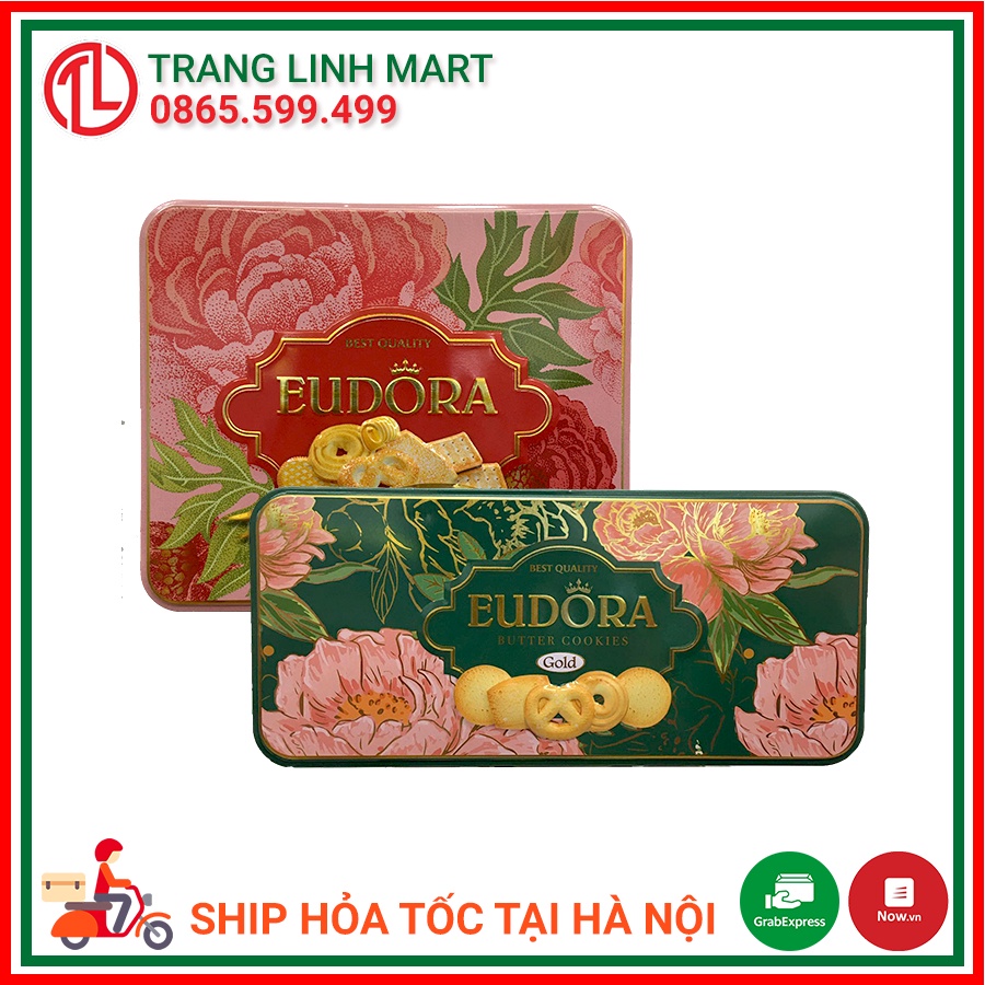 Bánh quy tổng hợp EUDORA hộp 186g, Bánh quy bơ EUDORA Gold hộp 140g