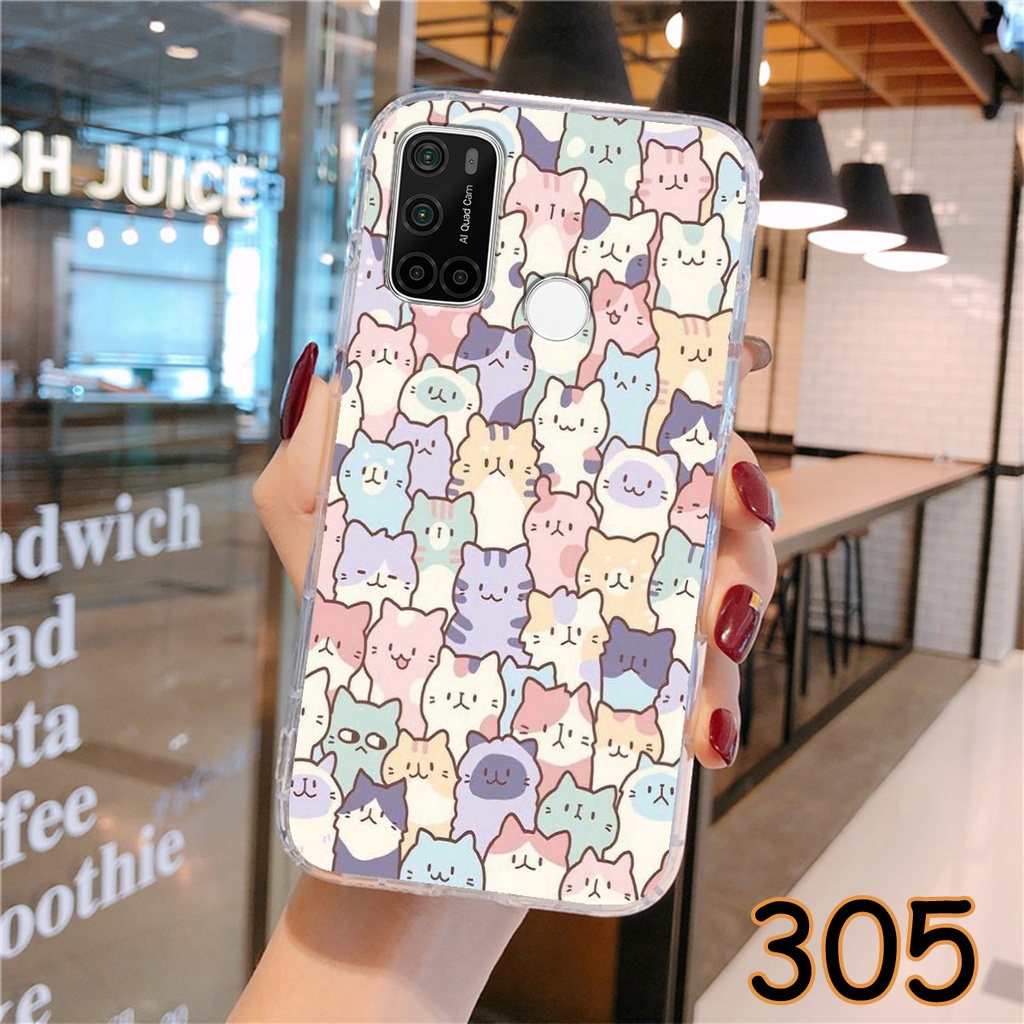 Ốp Lưng Vsmart Joy 4 - Joy 3 - Joy 2 Plus - Joy 1 in hình Cat&amp;Bear đáng yêu - Chất liệu Silicon siêu bền, bảo vệ máy