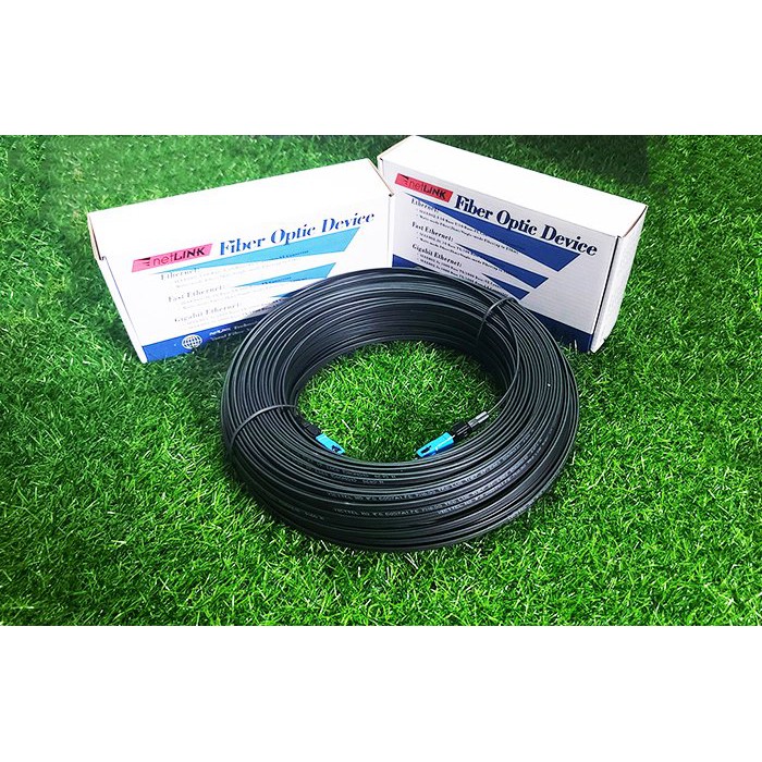 100m cáp quang và cặp converter quang điện Netlink HTB 3100, 150m,200m,250,300m,350m cáp