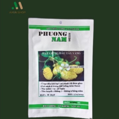 Hạt giống dâu tây vàng chất lượng túi 30 hạt