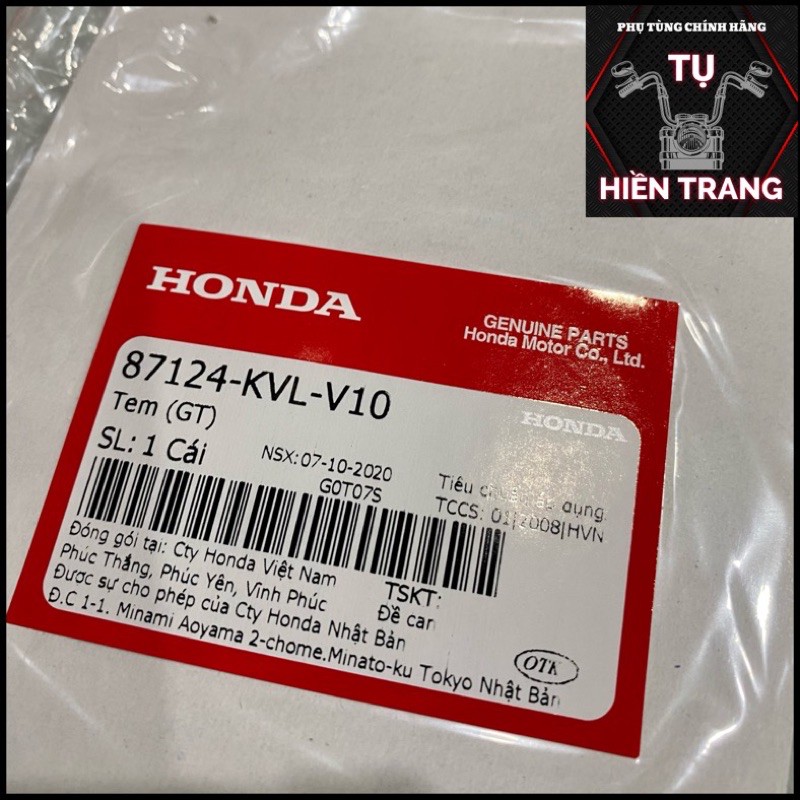 TEM FUTURE NEO GT ZIN FUTURE NEO GT CHÍNH HÃNG HONDA