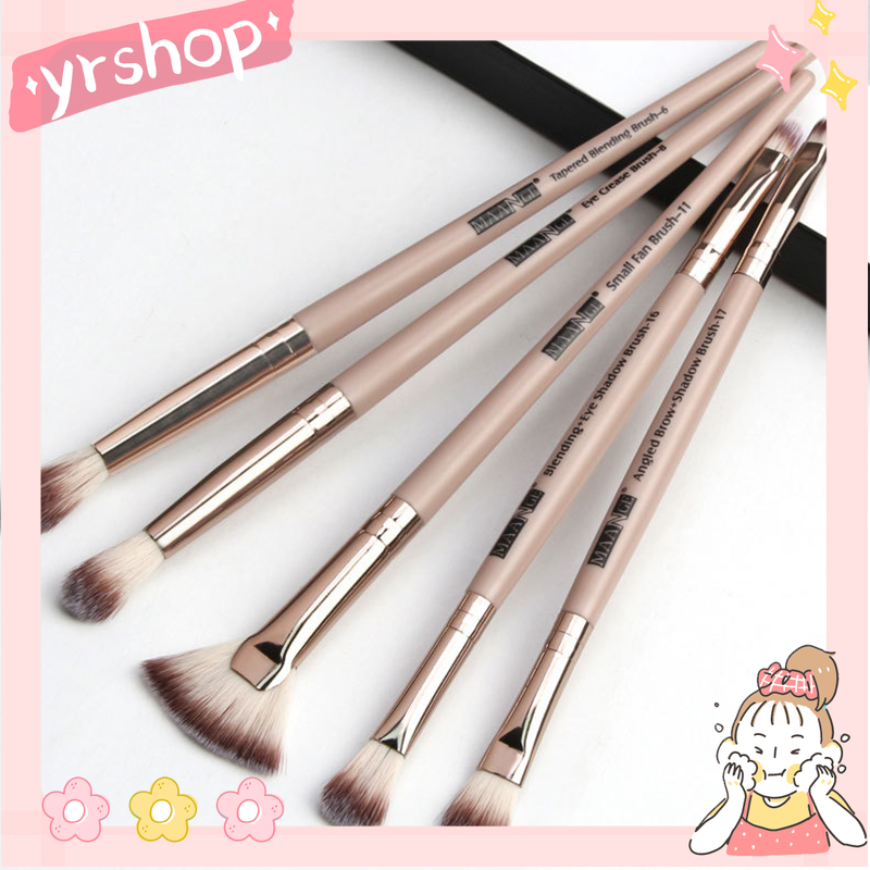 [Hàng mới về] Set 5 cọ trang điểm Maange hình quạt tiện dụng cho phấn mắt