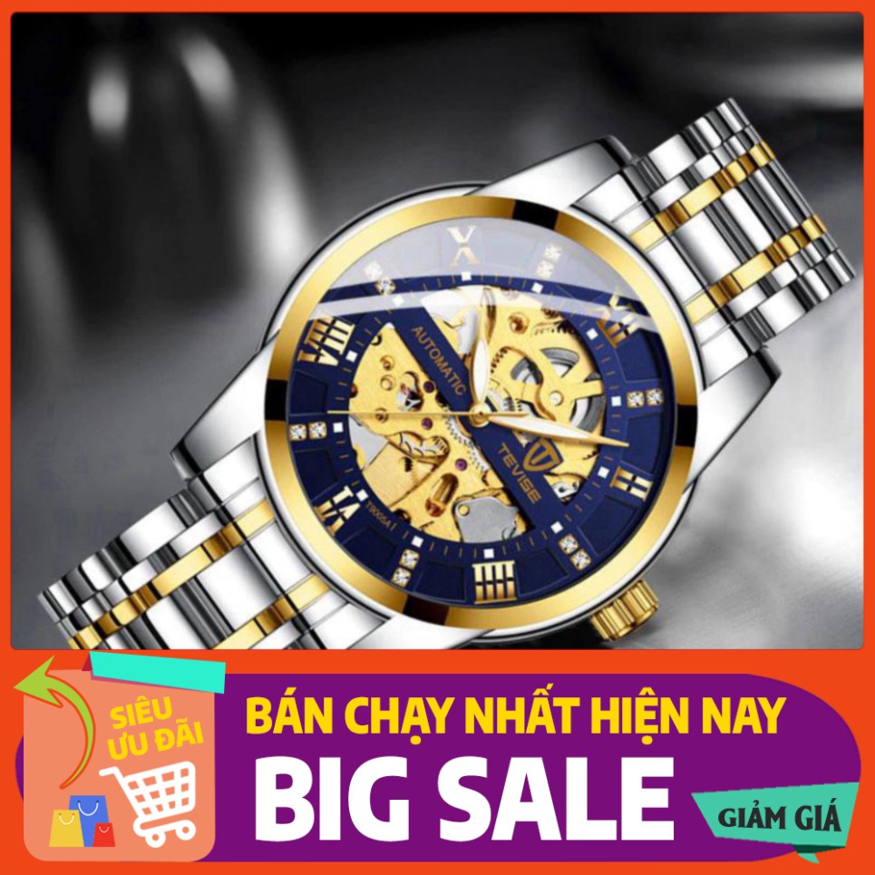 SIÊU PHẨM Đồng hồ Nam TEVISE máy CƠ Full box chính Hãng Thụy Sĩ T9005A Mặt kính SAPPHIRE chắc chắn HÀNG CỰC CHẤT