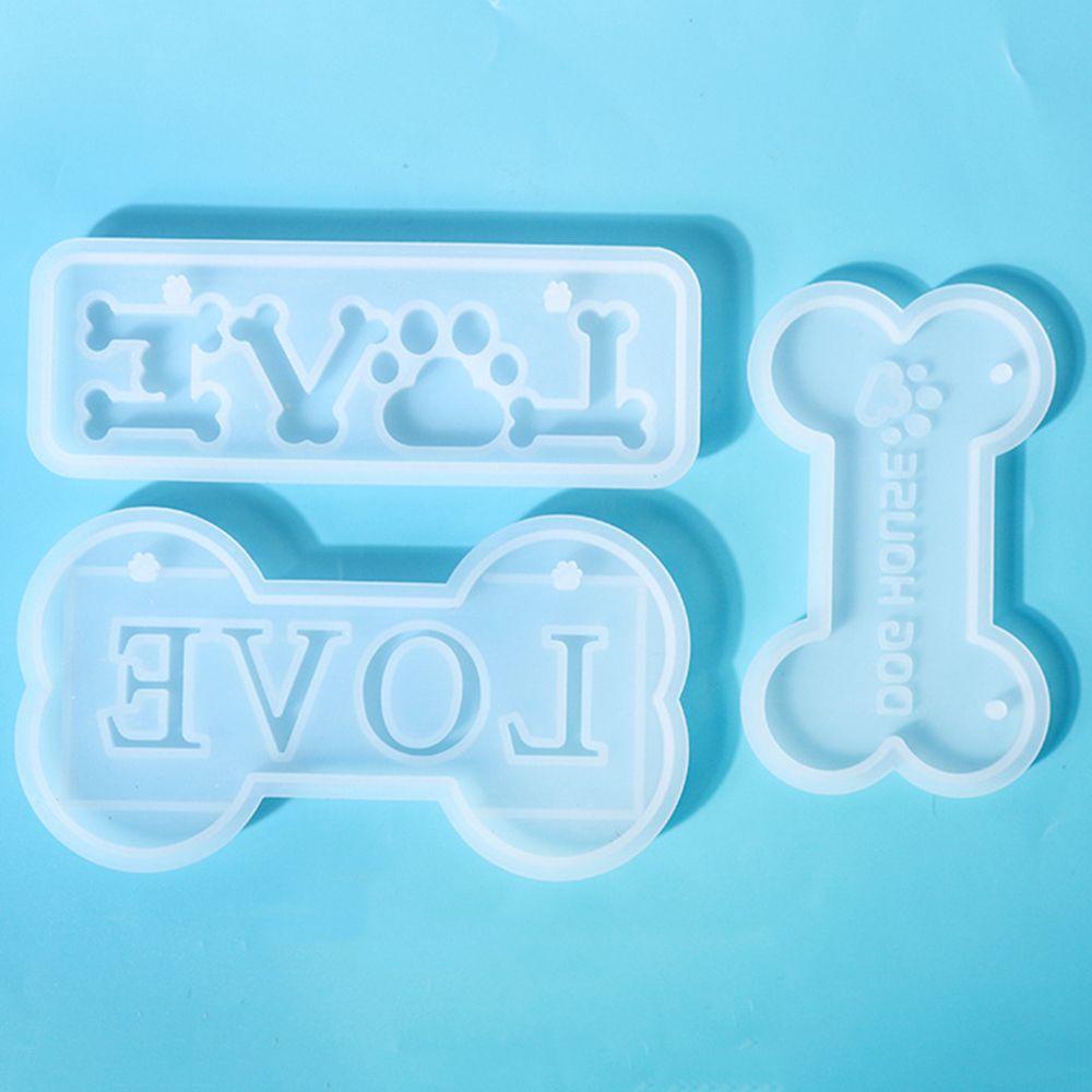 Bộ Chữ Love Và Ngôi Nhà FOREVER Dog DIY|Khuôn Silicone Làm Trang Sức Hình Biển Báo Cửa