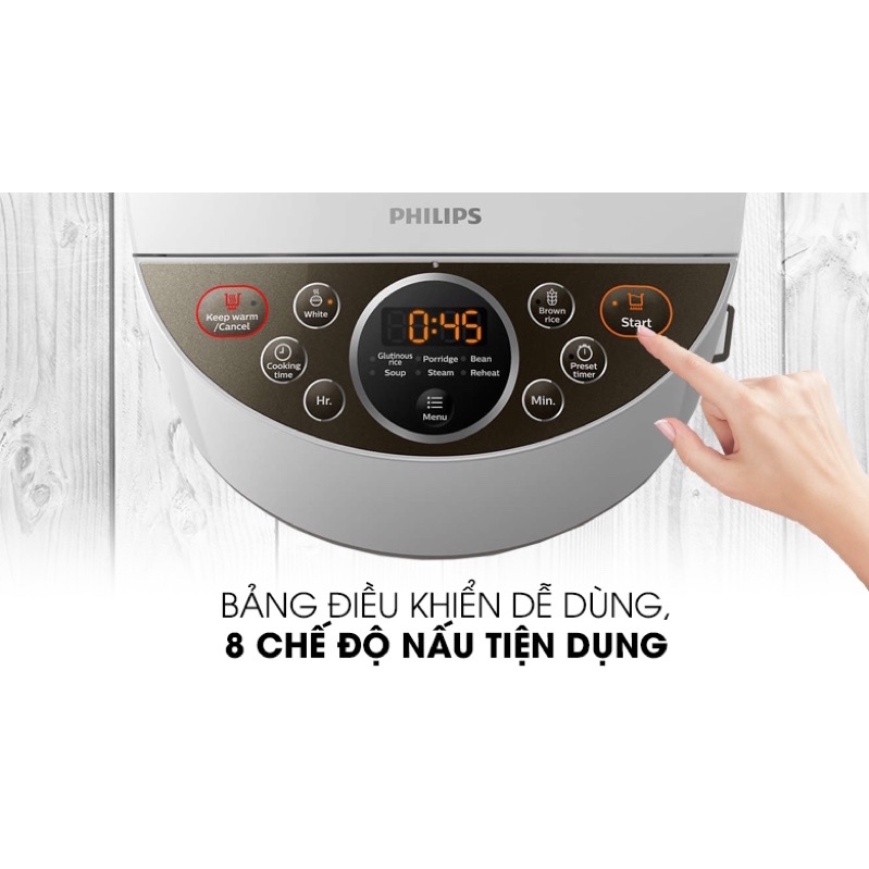 NỒI CƠM  ĐIỆN CAO CẤP PHILIPS (HD4515)