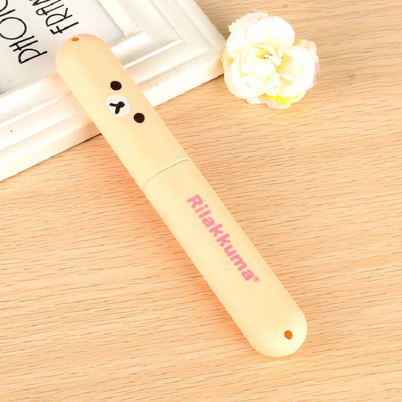 Vỏ Bọc Bảo Vệ Bàn Chải Đánh Răng Di Động Hình Gấu Cho Hoạt Động Ngoài Trời