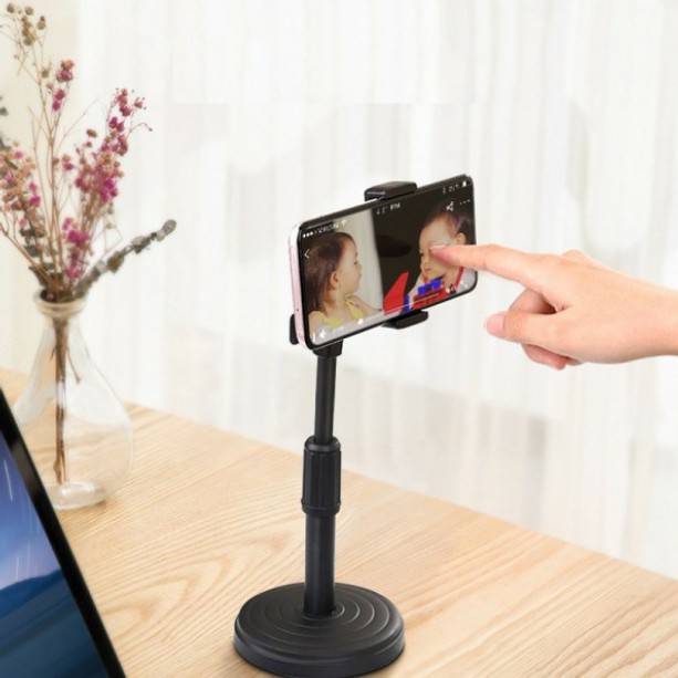 Giá Đỡ Điện Thoại Để Bàn Kẹp Điện Thoại Livestream Xem Video Xoay 360 Độ