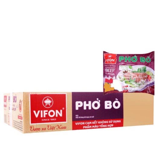 Phở bò vifon thùng 30 gói x 65g.