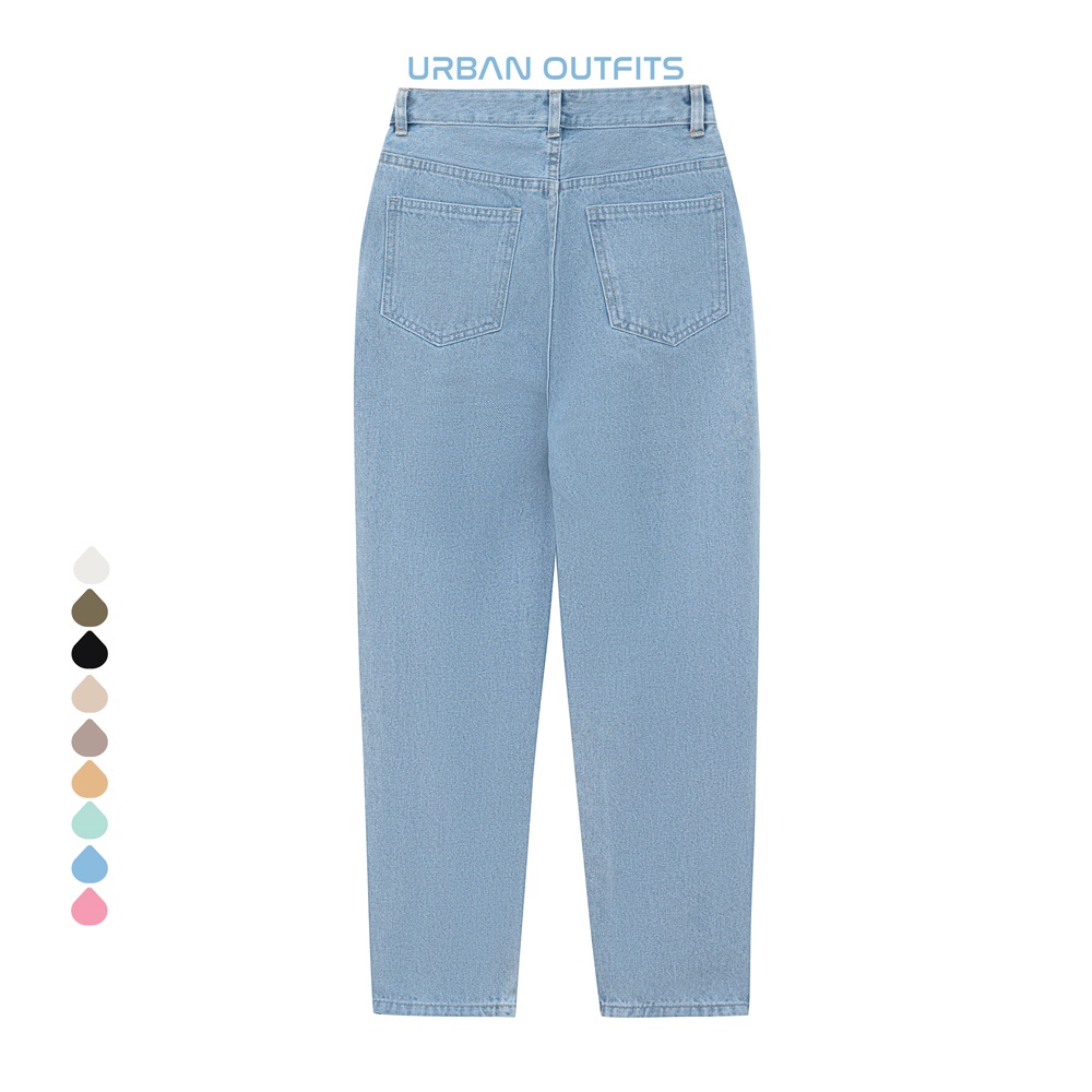 Quần Baggy Jean Nữ URBAN OUTFITS QJR113 Dáng Regular eo 60-73cm