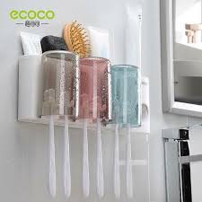 Kệ để bàn chải kem đánh răng ecoco E1925 kèm 3 cốc