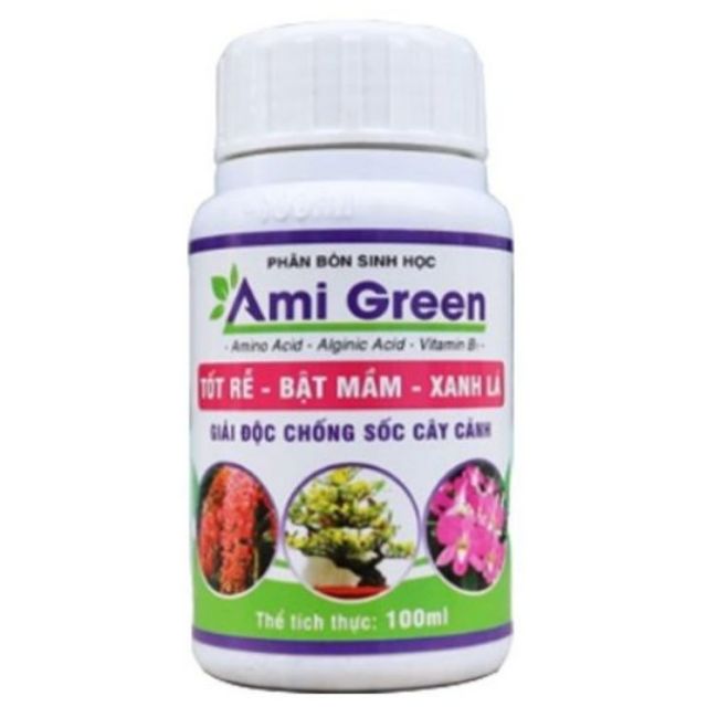 Ami Green - Kích rễ, giải độc phân thuốc cho cây chai 100ml