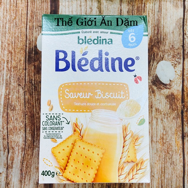 Bột Lắc Sữa Bledina Vị Bánh Quy 6m+