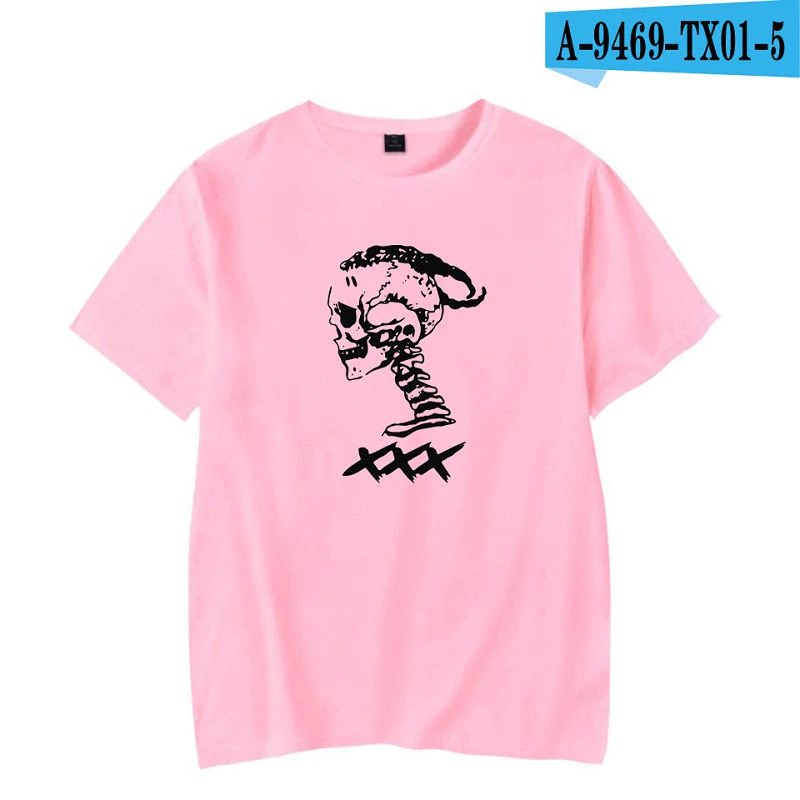 Áo Thun Cotton Tay Ngắn Size Lớn XXXTentacion Phong Cách Hip Hop Đường Phố 385A Cho Nam Và Nữ