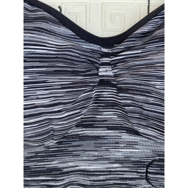 Áo tập sport bra Calvin Klein dark grey size S chính hãng