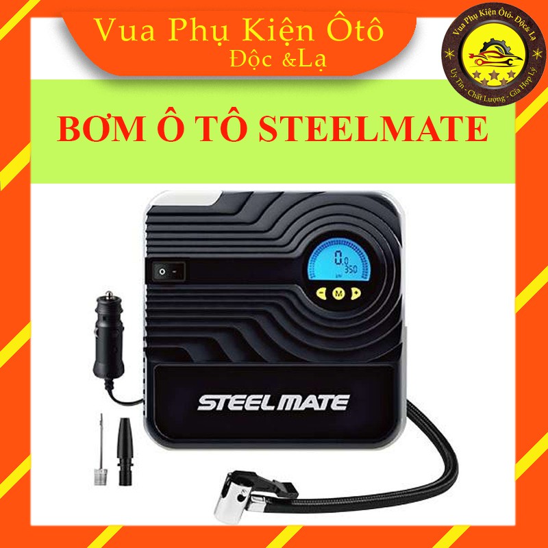 Bơm ô tô STEELMATE P05, P03 {BH 12 tháng}- Bơm xe ô tô, xe máy thông minh cảm biến hơi tự ngắt