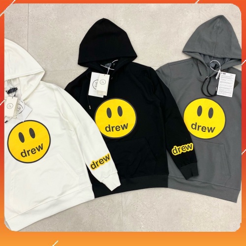 Áo Hoodie Dre'w Mặt Tròn New 2021 - Chất Vải Nỉ Co Dãn 4 Chiều - Có Mũ Chùm Đầu - Áo Thu Đông Dài Tay Nam Nữ