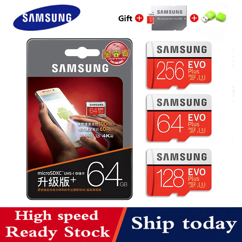 Thẻ Nhớ Samsung Nhiều Dung Lượng Tùy Chọn Tốc Độ 100mb / S Class10 U3 U1 Sdxc Grade Evo Tiện Dụng