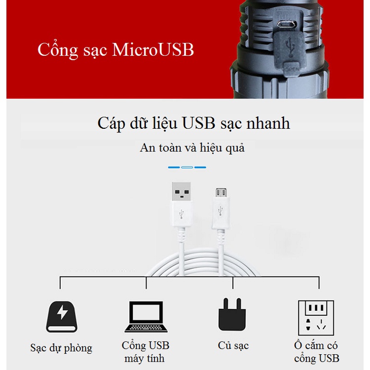 Đèn pin siêu sáng X15-T40 - Video thực tế