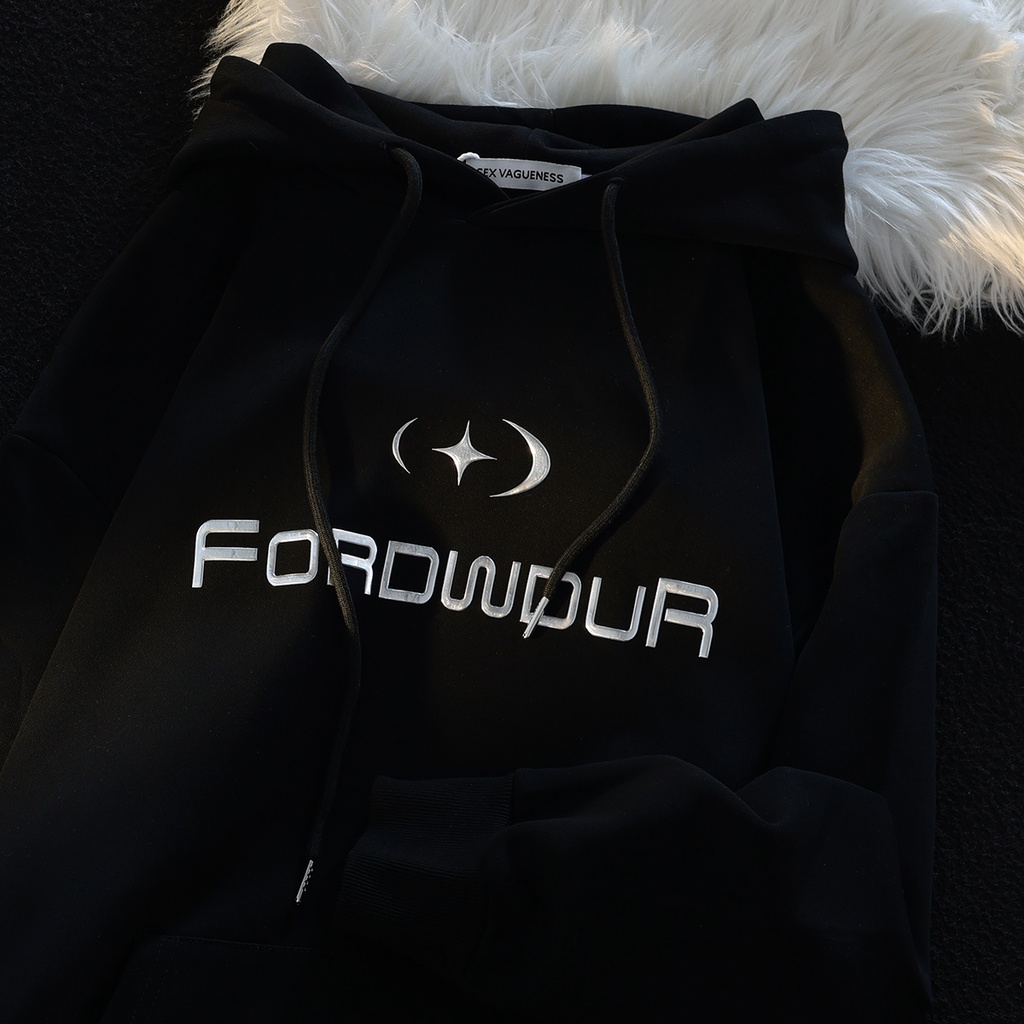 Áo hoodie PEWARN tay dài phong cách đường phố Mỹ thời trang 2022 cho nam và nữ oversize