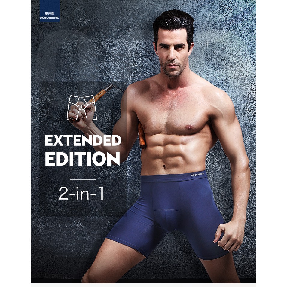 Quần Lót Boxer Dáng Dài Thời Trang Cho Nam 009