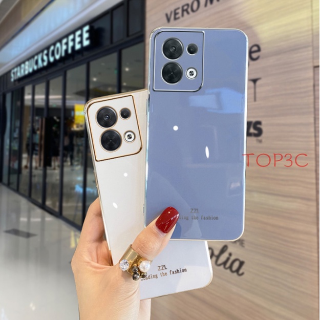 Ốp lưng oppo reno 8 Ốp Điện Thoại Viền Thẳng Thời Trang Cho OPPO Reno 8 pro Reno 8Z 5G Reno 7Z 5G Reno 8 PRO 5G Reno 7 4G Reno5 Reno6 5G ZB