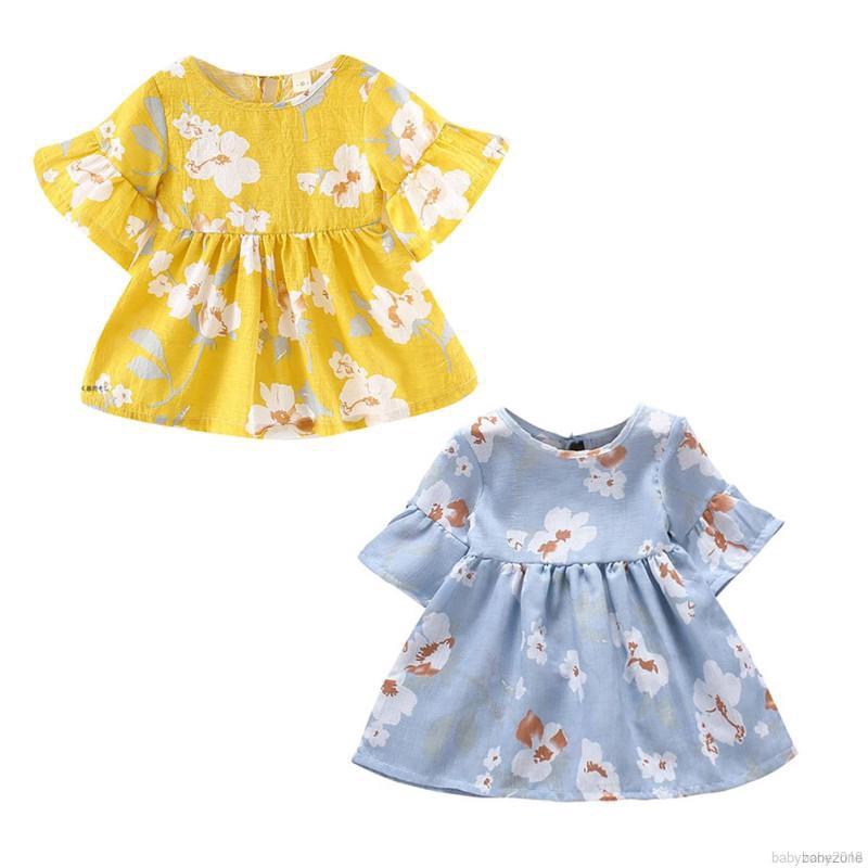 Đầm hoa thời trang cho bé gái