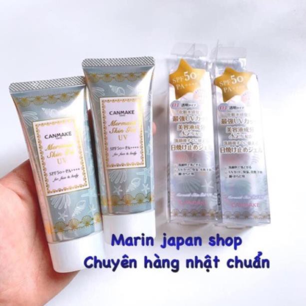 (SALE 350k-> 235k)KEM LÓT CHỐNG NẮNG-MERMAID SKIN GEL UV CANMAKE NHẬT BẢN