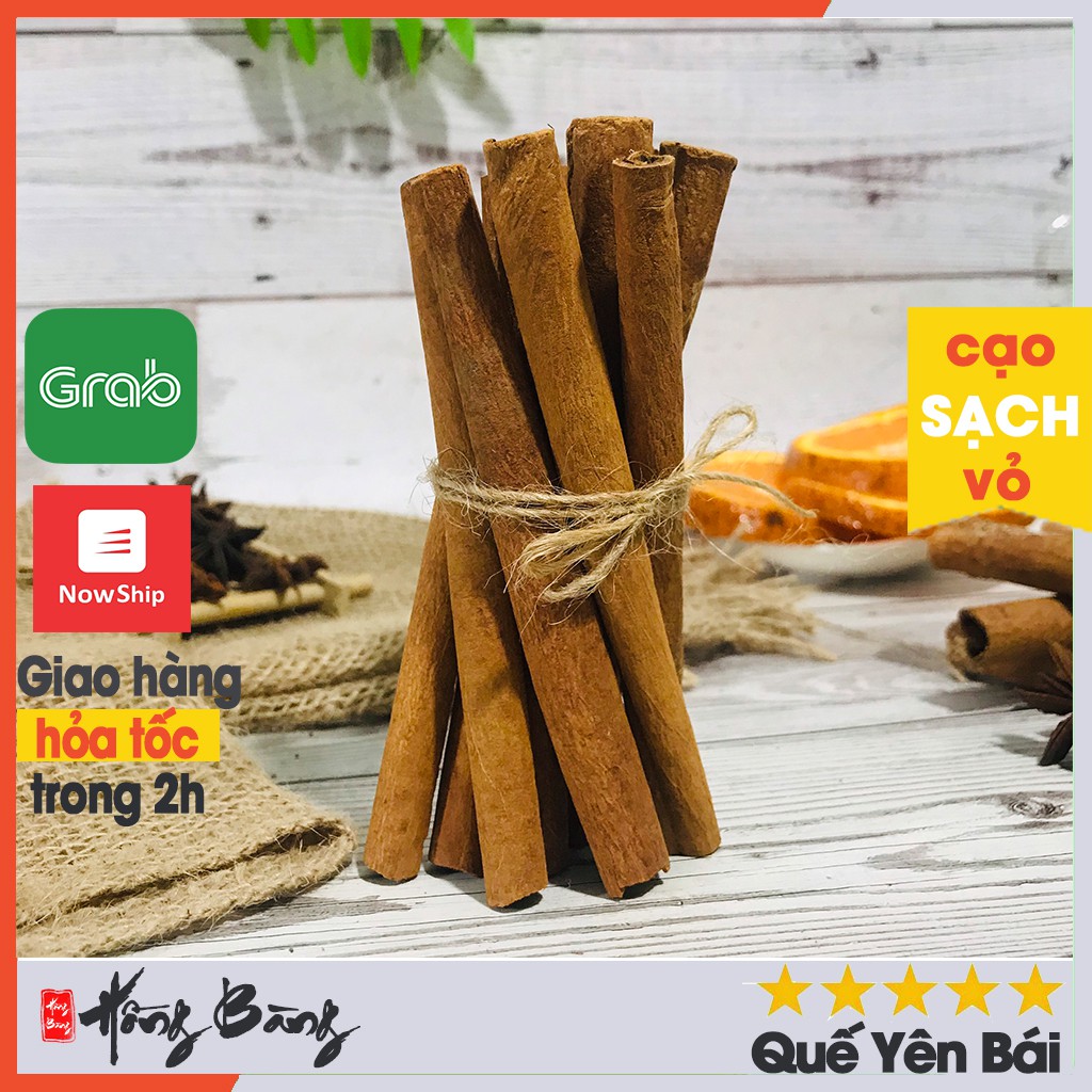 QUẾ KHÔ 100g (hình ống tròn đẹp cho quán cà phê, thanh cạo vỏ làm trà cam quế, quế chi hoa hồi gia vị thơm cay nấu lẩu)