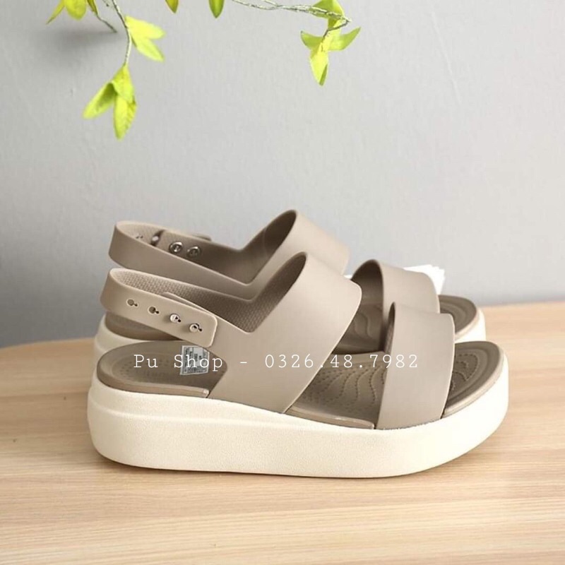 [F1] Giày Sandal Nữ Cross Brooklyn - Giày Xăng Đan Nữ Đế Xuồng Siêu Em