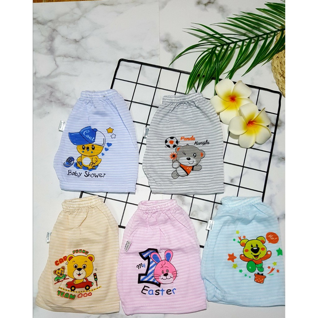 [Sét10] Quần đùi chục Catter cotton kẻ ngang cho bé trai/gái - Quần chục cho bé mặc mùa hè rất thoáng mát