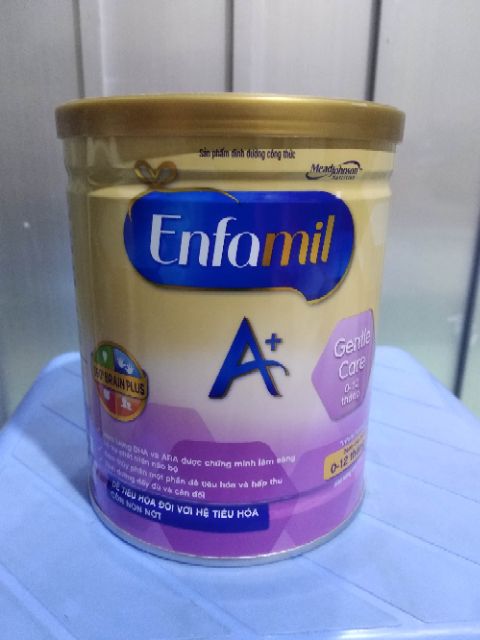 Sữa bột Enfamil A+ Gentle Care cho trẻ 0-12 tháng, lon 350g