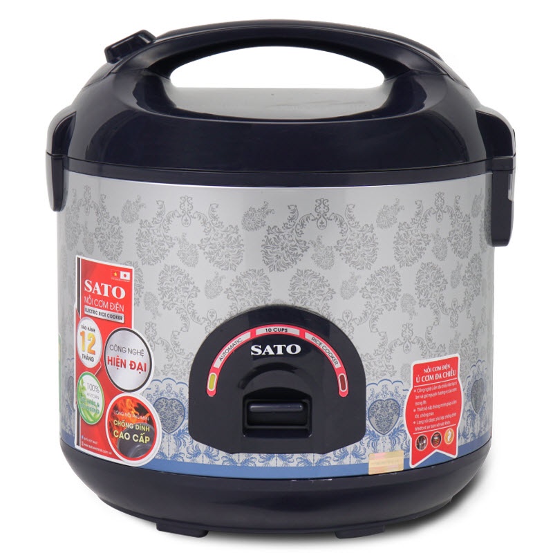 Nồi cơm điện Sato 18E013 1.8L nấu cơm dẻo ngon, giữ nóng cực tốt