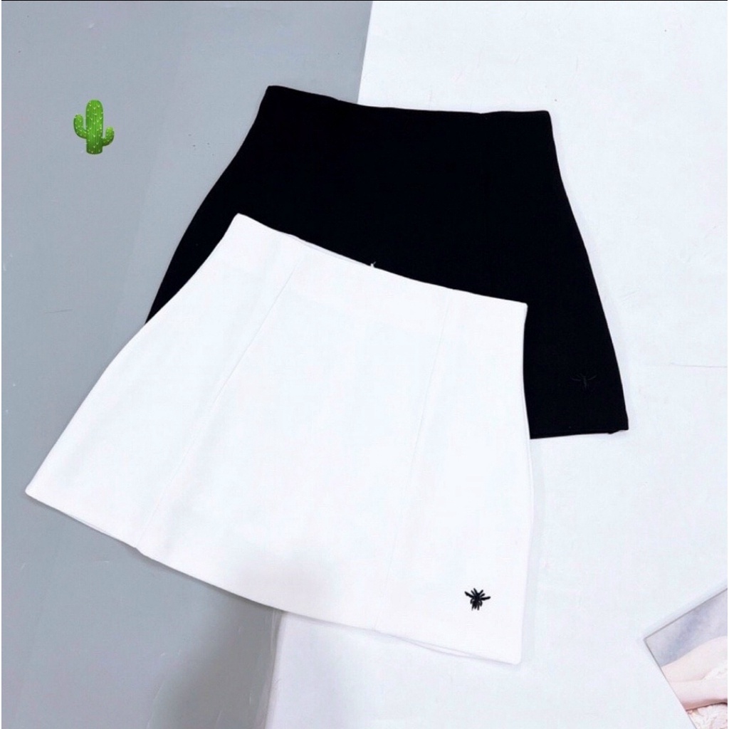 Chân Váy Thêu Ong Dáng Chữ A Có Lót Quần Trong Chuẩn Dáng Cực Xinh - 757
