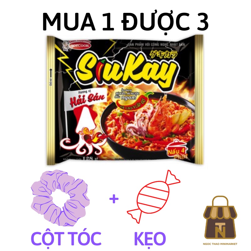 Mì SiuKay Acecook vị Hải Sản 128g