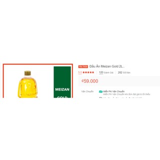Dầu Ăn Meizan Gold Chai 2 Lít