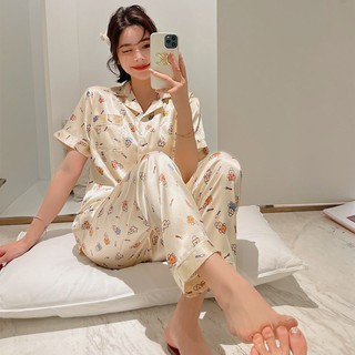 Đồ bộ Pyjama lụa Latin, đồ bộ Pijama lụa Latin nữ quần dài