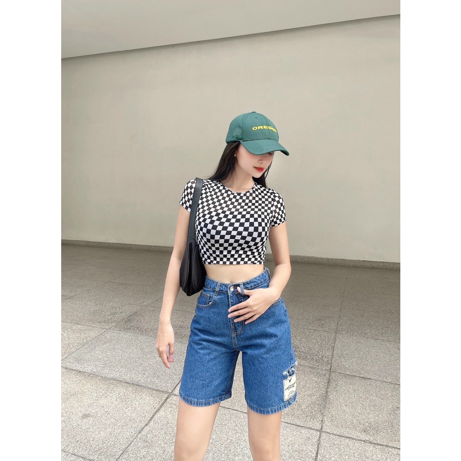 Quần jean ngố nữ ống rộng lưng cao sành điệu, chất vải jean denim mềm mịn William - AT194