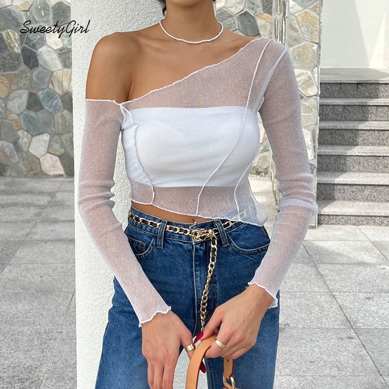 Áo Thun Dài Tay Ôm Dáng Màu Trơn Thời Trang 2022 Gợi Cảm Cho Nữ