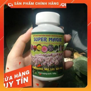 PHÂN BÓN Super Magie Sulfat Phát Triển Lá To, Dày, Xanh Mướt Chai 100g