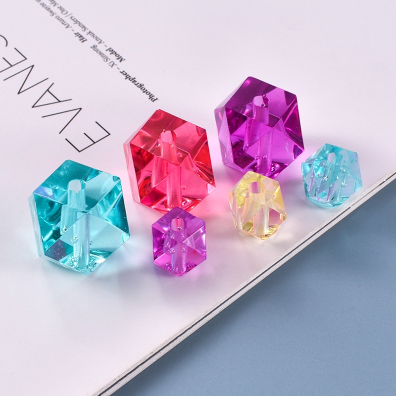 Khuôn Silicone Làm Hạt Cườm Pha Lê Epoxy Hình Vòng Cung DIY