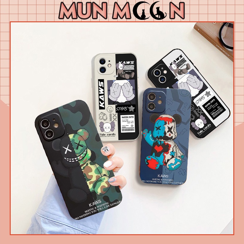 Ốp lưng iphone cạnh vuông Kaws Smile 6/6plus/6s/6splus/7/7plus/8/8plus/x/xr/xs/11/12/pro/max/plus/promax/Max