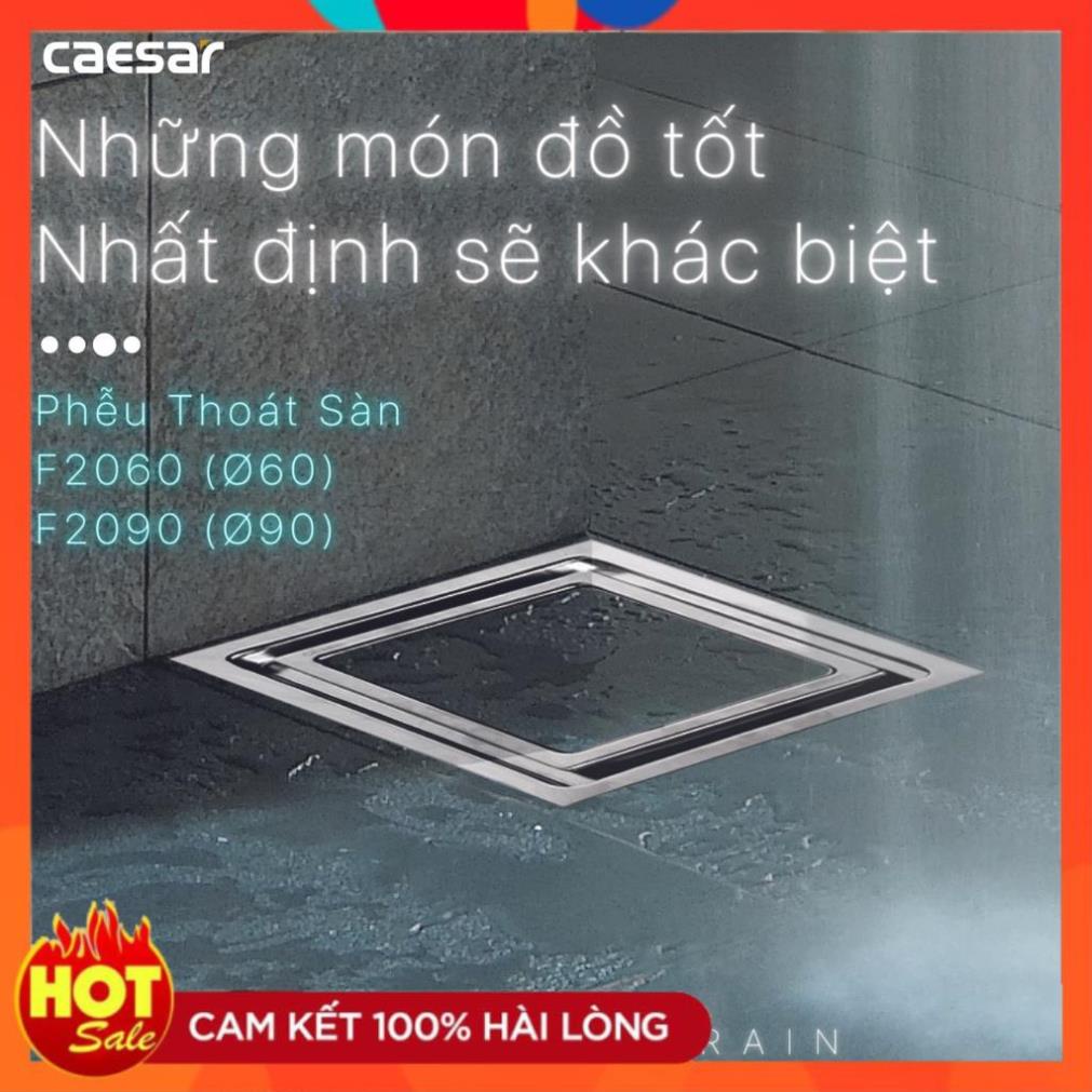 Thoát sàn thu nước Caesar F2060 &amp; F2090 mặt 20cm chính hãng