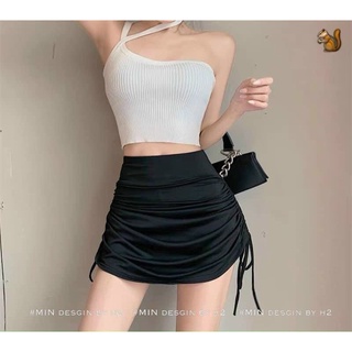 Chân váy dúm dây rút sườn