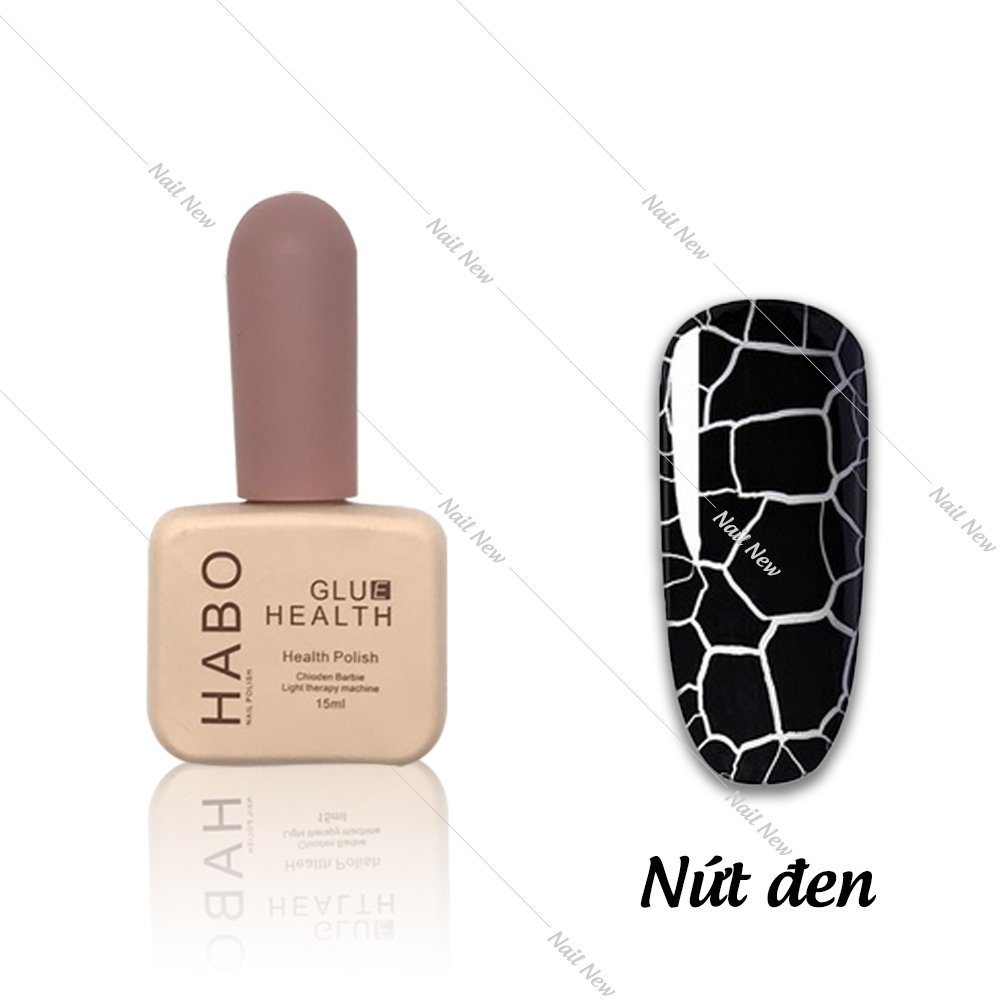 Sơn gel nứt đen trắng Hab0