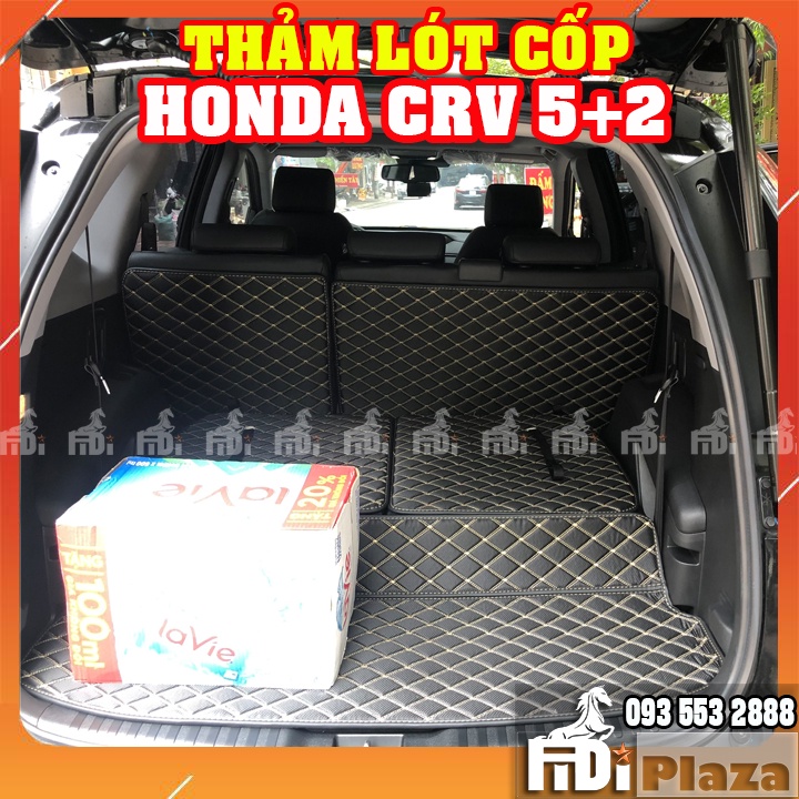 Thảm 5D 6D Trải Cốp + Lưng Ghế Hàng 2 + Hàng 3 Xe Honda CRV 7 Chỗ– Thảm Lót Sàn Ô TÔ Cao Cấp - Không Mùi