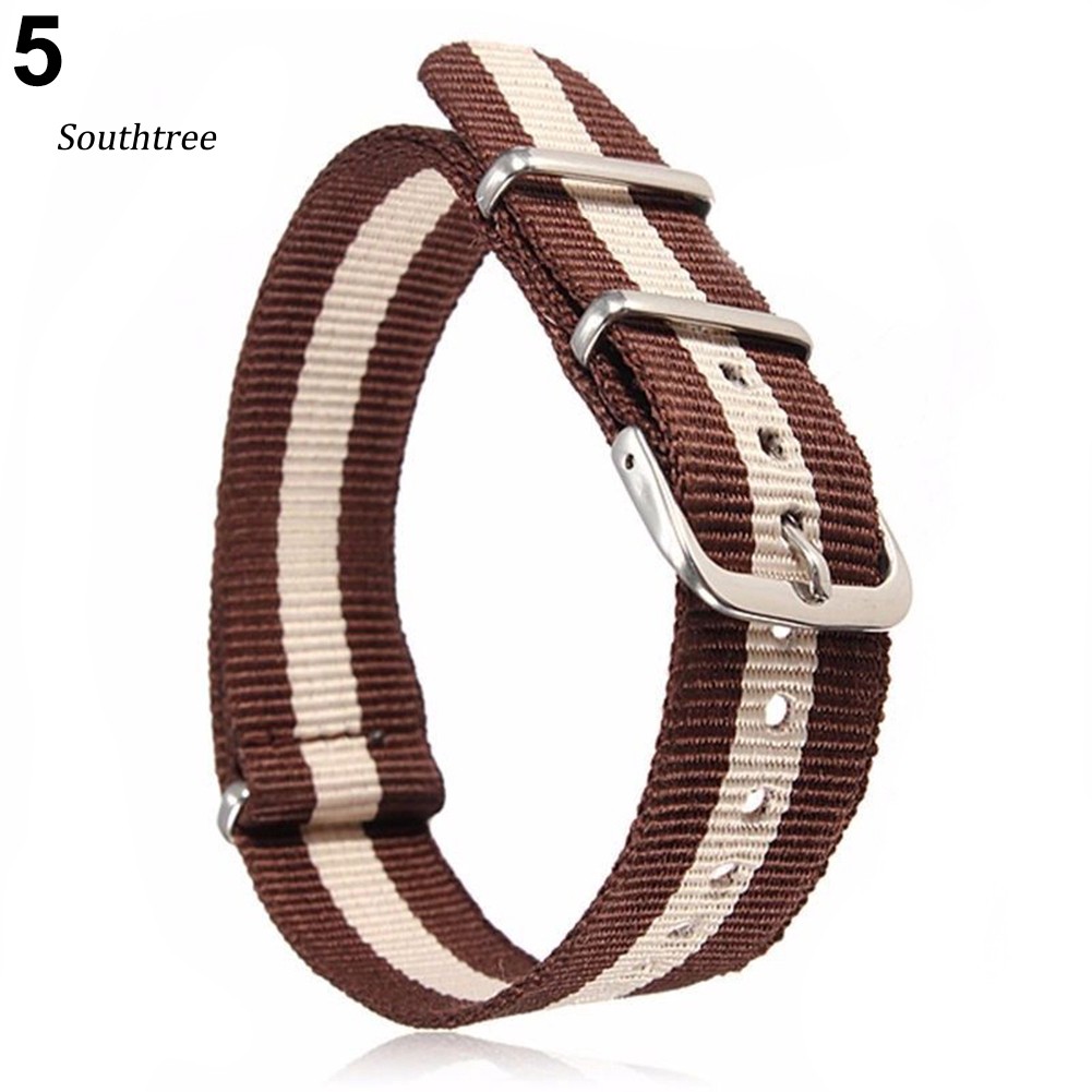 LYY_18mm/20mm Adjustable Durable Nylon Wrist Watch Band Strap Replacement Tool
