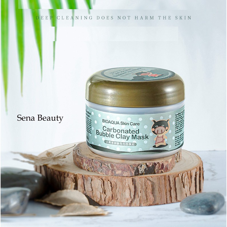 Hũ mặt nạ bì heo đất sét thải độc trắng da Carbonated Bubble Clay Mask Sena Beauty | Thế Giới Skin Care