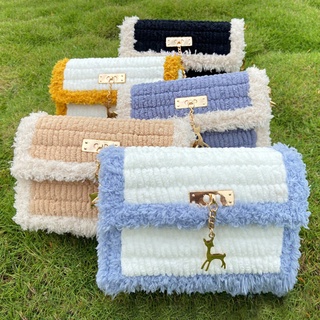 Túi handmade tự đan phối màu - nguyên liệu đan túi