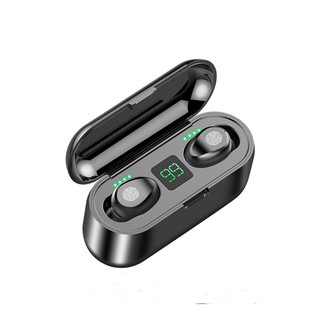 [BẢN QUỐC TẾ] Tai nghe Bluetooth AMOI F9 5.0 PIN 280 GIỜ 2000mAh, Cảm Ứng Vân Tay, Nâng Cấp Dock Sạc có Led Báo Pin Kép